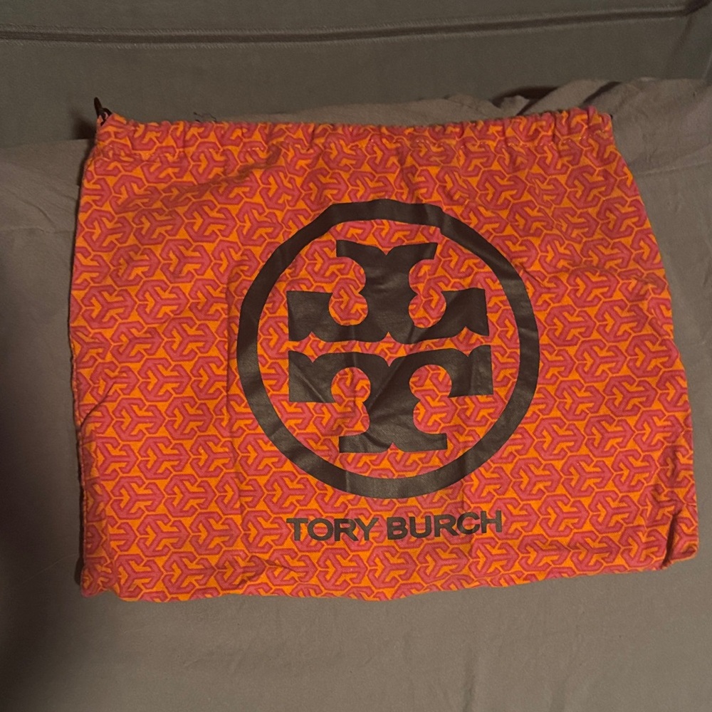 Tory Burch Vibrant Orange and Pink Dust Bag